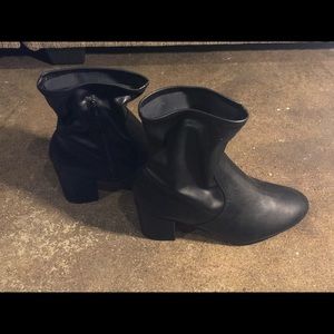 Black ankle boots